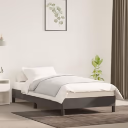 vidaXL Cadre de lit sans matelas gris foncé 100x200 cm velours - 100 x 200 cm
