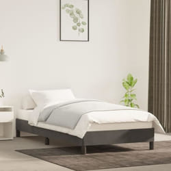 vidaXL Cadre de lit sans matelas gris foncé 100x200 cm velours - 100 x 200 cm