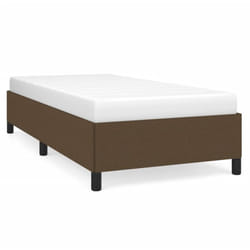 Vidaxl - Cadre de lit Marron foncé 80x200 cm Tissu