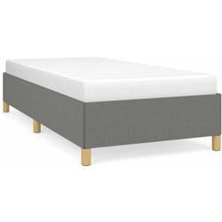 Cadre de lit Gris foncé 90x200 cm Tissu