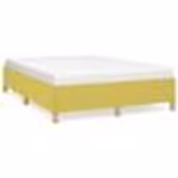 vidaXL Cadre de Lit Sommier à Lattes Lit Rembourré Cadre à Lattes Lit Double Adulte Meuble de Chambre à Coucher Vert 140x190  ...