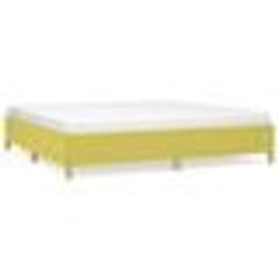 vidaXL Cadre de lit Vert 200x200 cm Tissu347196