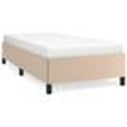 347226  vidaXL Cadre de lit Cappuccino 90x190 cm Similicuir