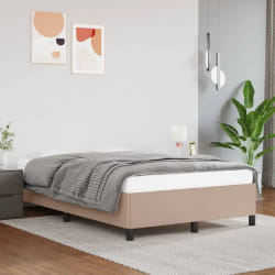 vidaXL Cadre de lit cappuccino 120x200 cm similicuir