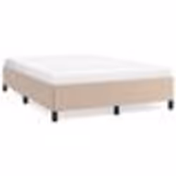 347250 vidaXL Cadre de lit Cappuccino 140x190 cm Similicuir