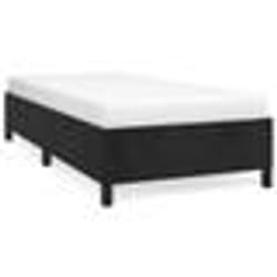vidaXL Cadre de lit sans matelas noir 90x190 cm velours - 90 x 190 cm
