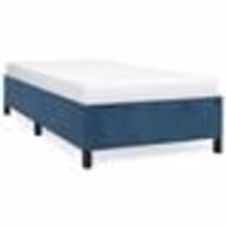 vidaXL Cadre de lit sans matelas bleu foncé 90x190 cm velours - 90 x 190 cm