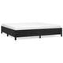 vidaXL Cadre de lit sans matelas noir 200x200 cm velours - 200 x 200 cm