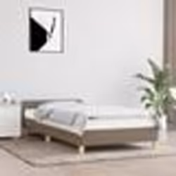 vidaXL Cadre de lit sans matelas taupe 100x200 cm tissu - 100 x 200 cm