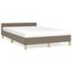 vidaXL Cadre de lit sans matelas taupe 120x200 cm tissu - 120 x 200 cm