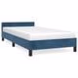 vidaXL Cadre de lit sans matelas bleu foncé 90x200 cm velours - 90 x 200 cm