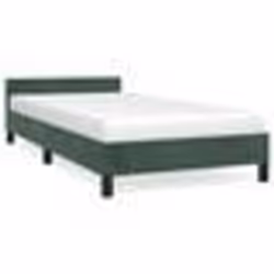 vidaXL Cadre de lit sans matelas vert foncé 100x200 cm velours - 100 x 200 cm