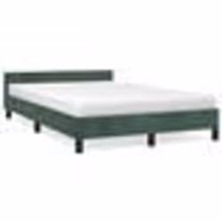 vidaXL Cadre de lit sans matelas vert foncé 120x200 cm velours - 120 x 200 cm