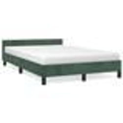 vidaXL Cadre de lit sans matelas vert foncé 120x200 cm velours - 120 x 200 cm