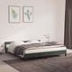 vidaXL Cadre de lit sans matelas vert foncé 180x200 cm velours - 180 x 200 cm