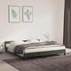 vidaXL Cadre de lit sans matelas vert foncé 180x200 cm velours - 180 x 200 cm
