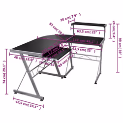 VidaXL 20585 bureau - Vue supplémentaire 6