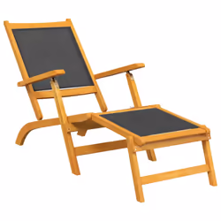 VidaXL 3120442 chaise d'extérieur Terrace Bois d'acacia, Tissu
