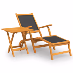 VidaXL 3120443, Terrace, Bois d'acacia, Tissu, 575 mm, 1410 mm, 920 mm