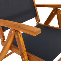VidaXL 3120456 chaise d'extérieur Terrace Bois d'acacia, Tissu - Vue supplémentaire 6