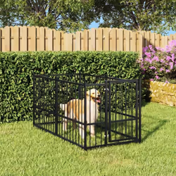 Offrez de la sécurité et du confort à votre chiot avec ce chenil. Cage pour chien tout-en-un : ce chenil polyvalent offre de  ...