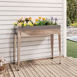 Cette jardinière de jardin pratique avec des pieds hauts est un excellent choix pour les bricoleurs pour décorer leurs jardin ...