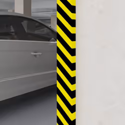 Cette protection d'angle pratique aide à prévenir les blessures dues aux collisions et à protéger le bord des piliers, des co ...