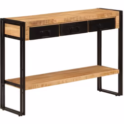 Description générale Cette table console en bois de style antique dégage une esthétique industrielle et constitue un ajout un ...