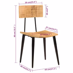 VidaXL 348161 chaise restaurant - Vue supplémentaire 7