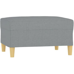 Vidaxl - Repose-pied Gris clair 70x55x41 cm Tissu