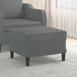 Vidaxl - Repose-pied Gris foncé 60x50x41 cm Tissu