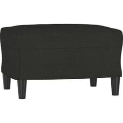 Repose-pied Noir 60x50x41 cm Tissu Vidaxl