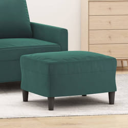 Vidaxl - Repose-pied Vert foncé 60x50x41 cm Velours