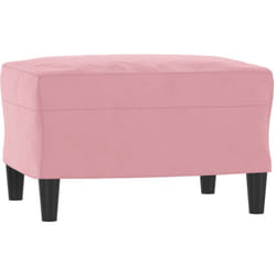 Vidaxl - Repose-pied Rose 60x50x41 cm Velours