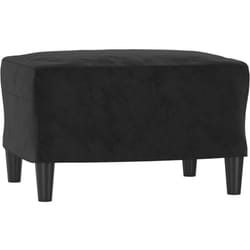 Vidaxl - Repose-pied Noir 60x50x41 cm Velours