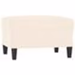 vidaXL Repose-pied Crème 60x50x41 cm Velours