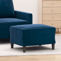 vidaXL Repose-pied Bleu 60x50x41 cm Velours