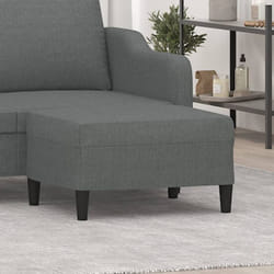 Repose-pied Gris foncé 70x55x41 cm Tissu vidaXL