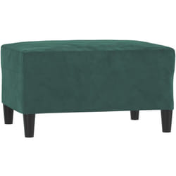 Vidaxl - Repose-pied Vert foncé 70x55x41 cm Velours