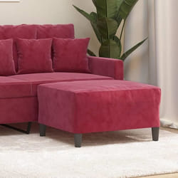 vidaXL Repose-pied Rouge bordeaux 70x55x41 cm Velours