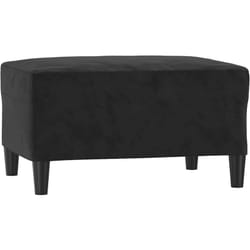 Vidaxl - Repose-pied Noir 70x55x41 cm Velours