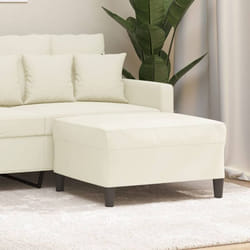 Repose-pied Crème 70x55x41 cm Velours vidaXL