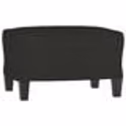 vidaXL Repose-pied Noir 60x50x41 cm Tissu