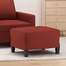 vidaXL Repose-pied Rouge bordeaux 60x50x41 cm Tissu