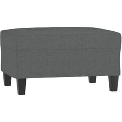 Vidaxl - Repose-pied Gris foncé 70x55x41 cm Tissu
