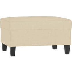 Repose-pied Crème 70x55x41 cm Tissu Vidaxl