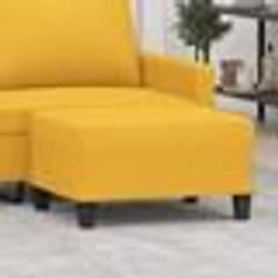 vidaXL Repose-pied Jaune clair 70x55x41 cm Tissu