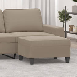 Repose-pied Taupe 70x55x41 cm Tissu microfibre Vidaxl