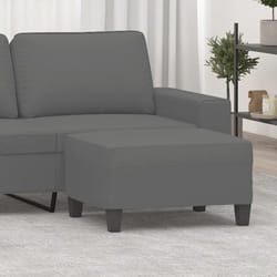 Repose-pied Gris foncé 70x55x41 cm Tissu microfibre Vidaxl