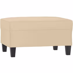 Ajoutez instantanément une touche moderne à votre décoration intérieure avec ce tabouret confortable et stable ! Microfibre r ...